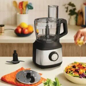 BELLA 8-Cup Food Processor - Stainless Steel (NEW w Box)